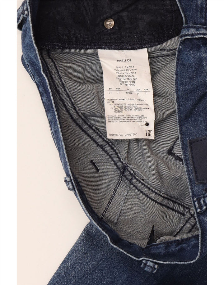 Vaqueros Armani Hombre Rectos W31 L30 Algodón Azul