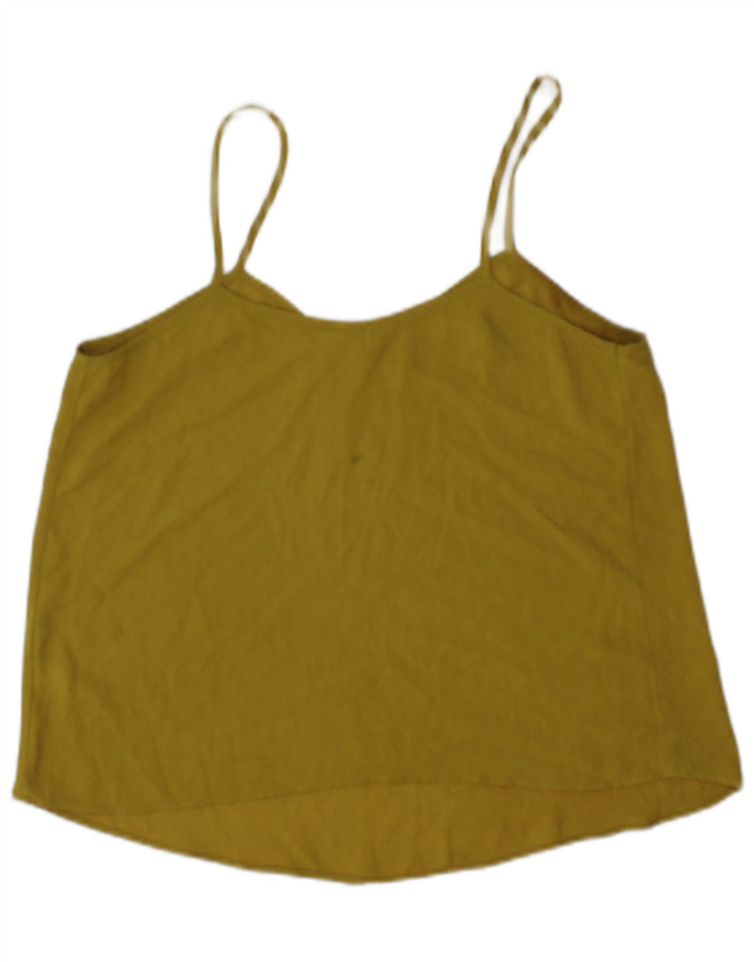Top de tirantes para mujer Topshop UK 10 Small Poliéster amarillo