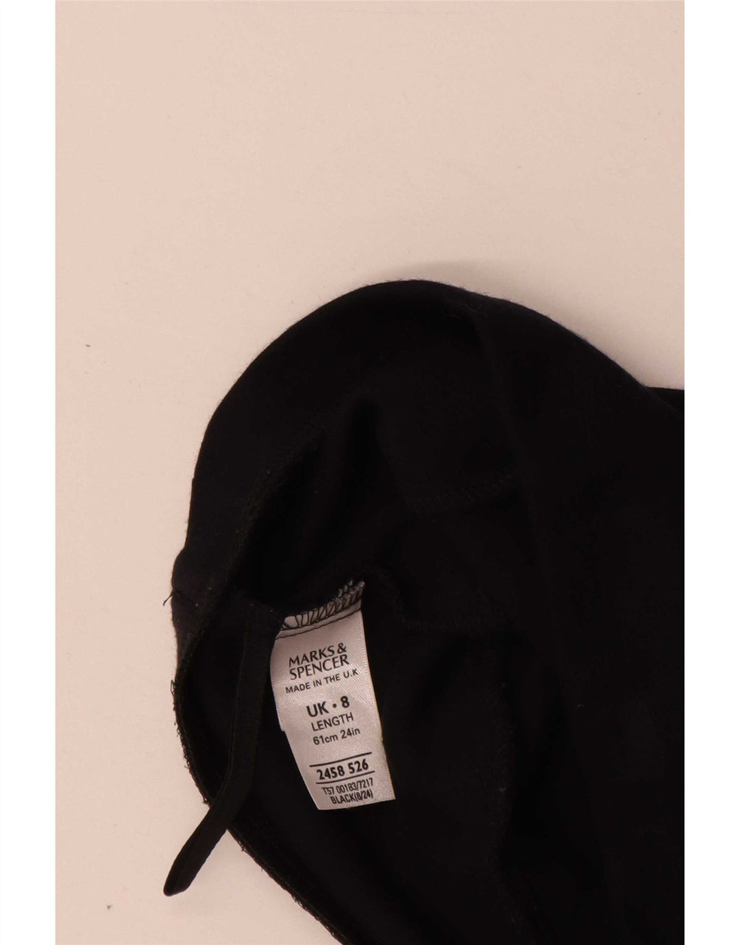 Marks & Spencer Falda Acampanada para Mujer UK 8 Small W26 Viscosa Negra