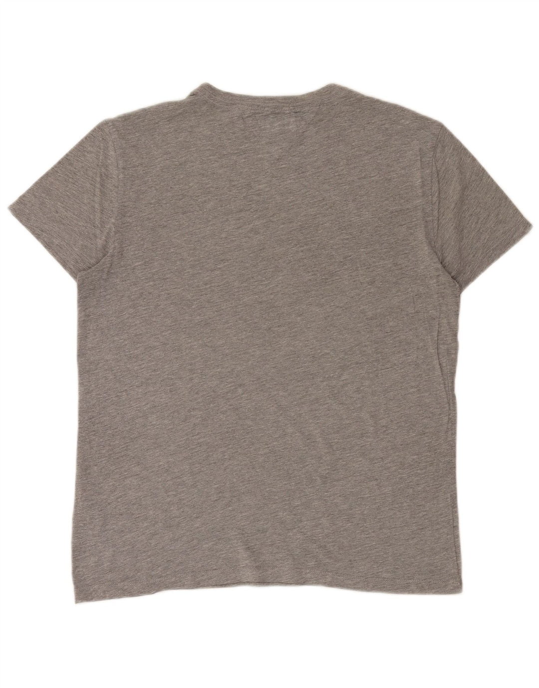 TOMMY HILFIGER Mens Graphic T-Shirt Top Medium Grey Flecked Cotton