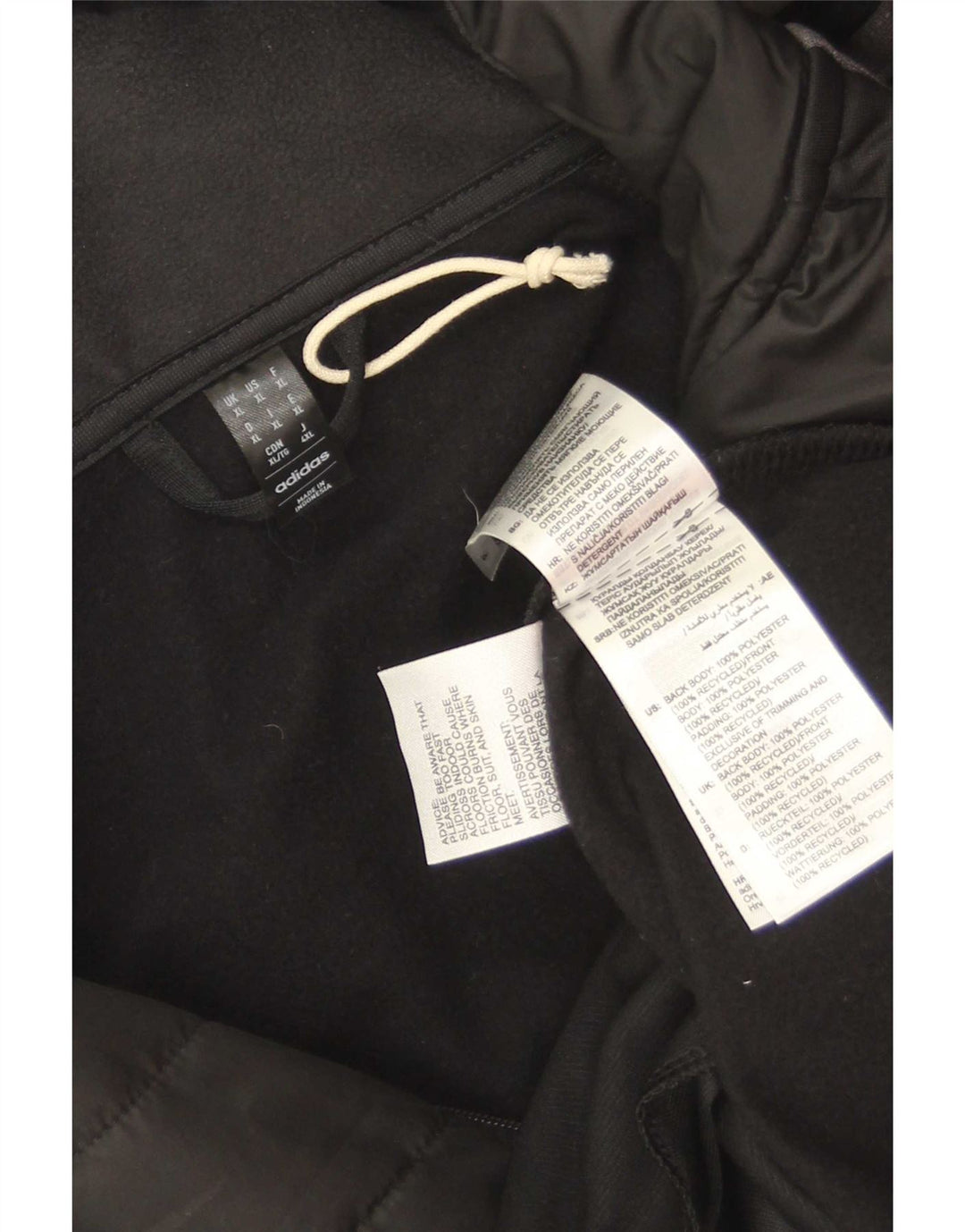 Adidas Hombre Aeroready Zip Neck Chándal Top Chaqueta XL Negro Poliéster