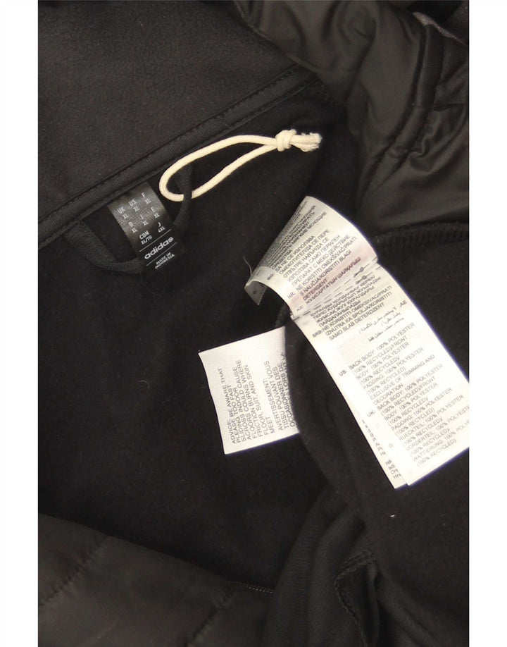 Adidas Hombre Aeroready Zip Neck Chándal Top Chaqueta XL Negro Poliéster