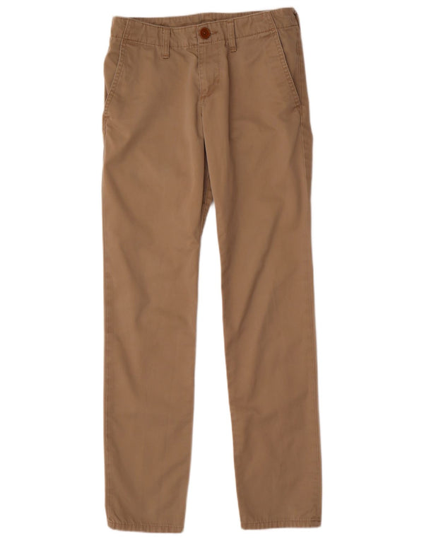 Carhartt Mens Slim Chino Pantalones W28 L32 Poliéster Beige