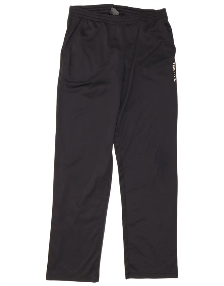 Diadora Pantalón de chándal para hombre ES 40 Mediano Negro Poliéster