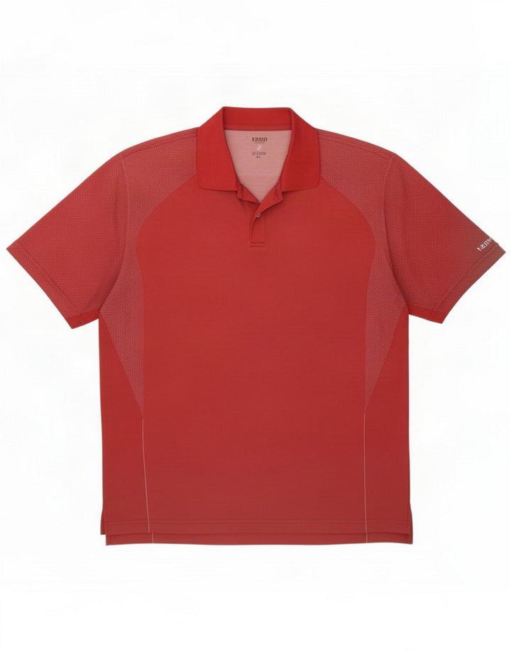 Polo Izod Hombre XL Poliéster Rojo