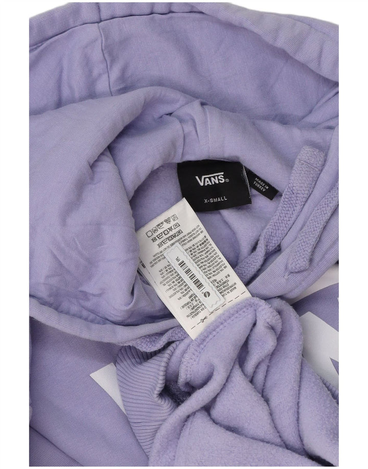 VANS Jersey con capucha y gráfico extragrande para mujer UK 6 XS Algodón morado