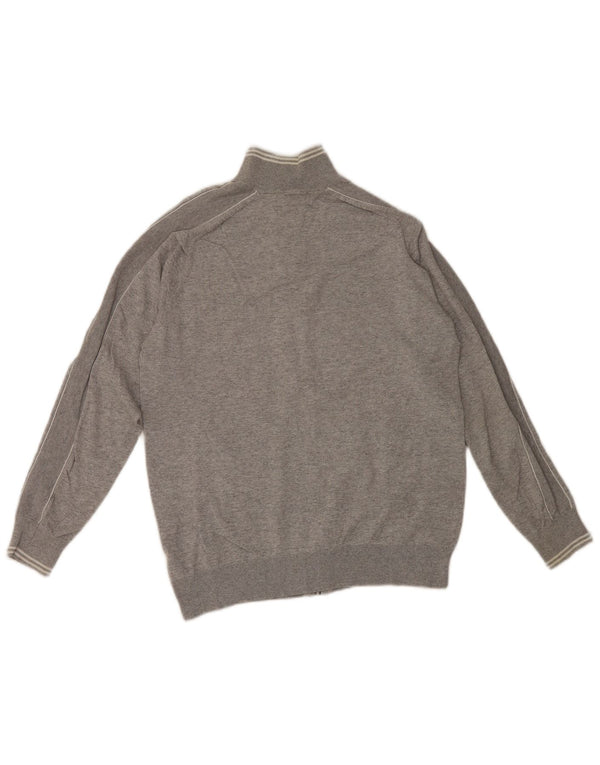 Marks & Spencer Chaqueta de chándal para hombre de algodón gris medio