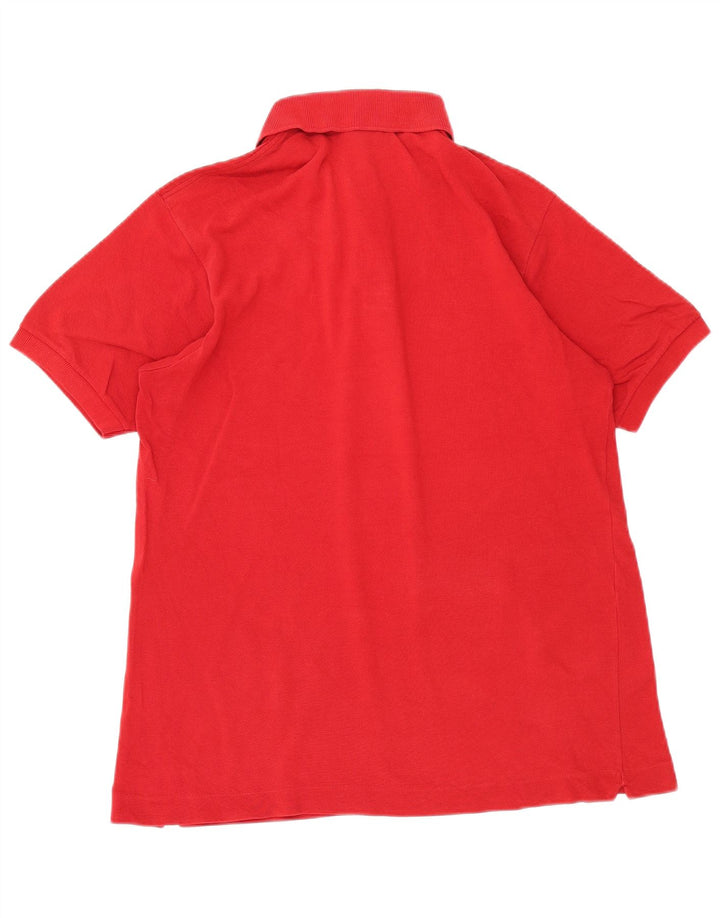 Lacoste Polo de manga corta para hombre talla 4 mediano rojo algodón clásico