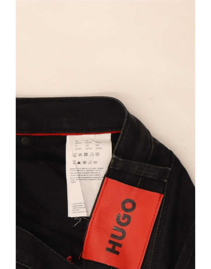 Vaqueros Hugo Boss Hombre Slim W33 L31 Algodón Negro