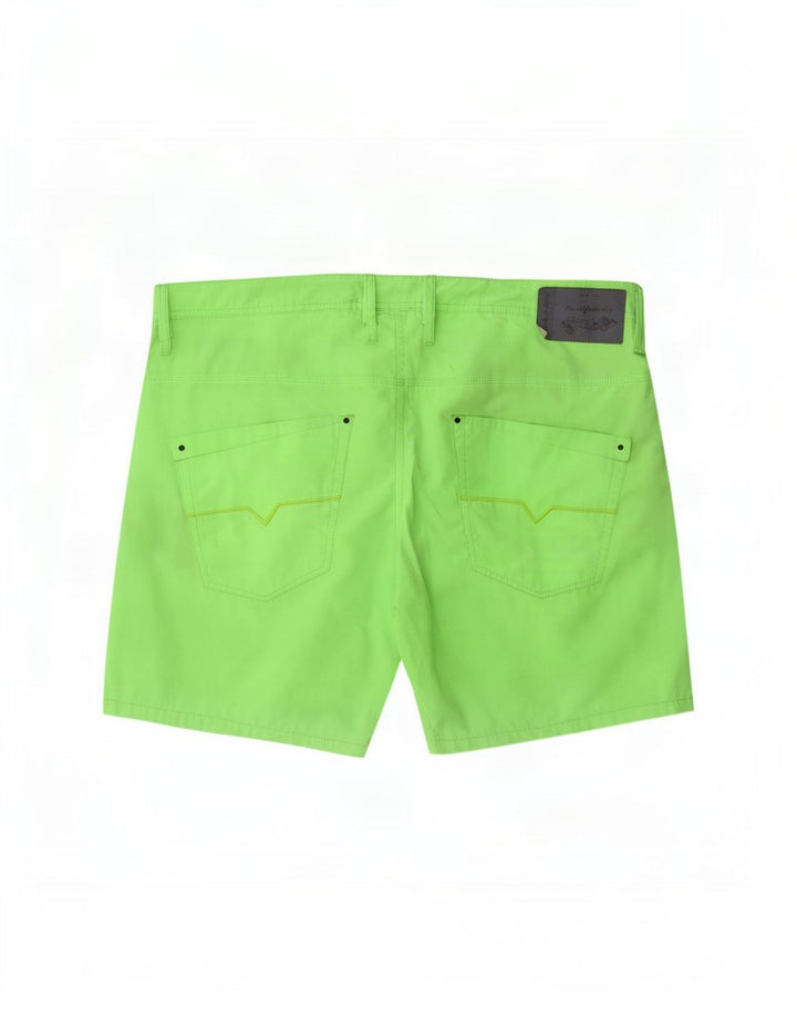 Pantalones Cortos Diesel Para Hombre Grande W36 Poliéster Verde