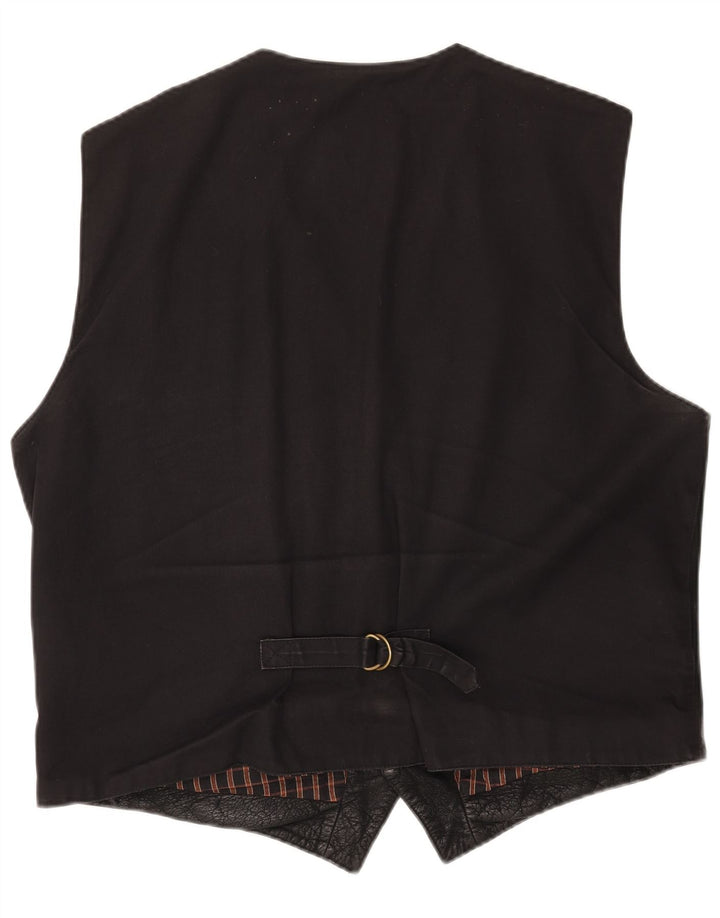 Hidepark Chaleco de cuero para hombre 2XL Cuero negro