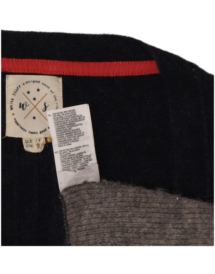 Cárdigan para mujer de White Stuff, talla grande, nailon en color azul, talla 44