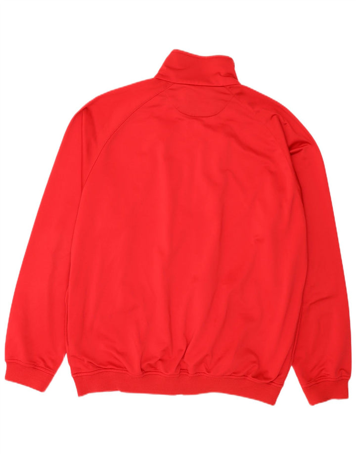 Kappa Hombre Chándal Top Chaqueta 2XL Rojo Poliéster