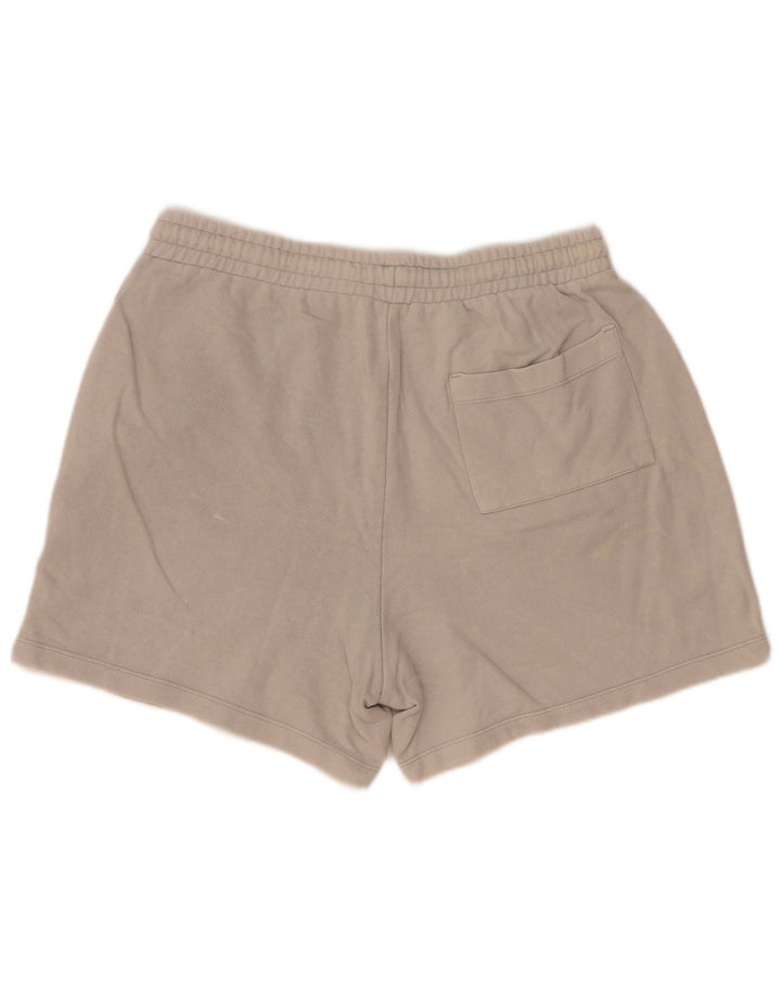 Zara Hombre Shorts Deportivos Grande Gris Algodón