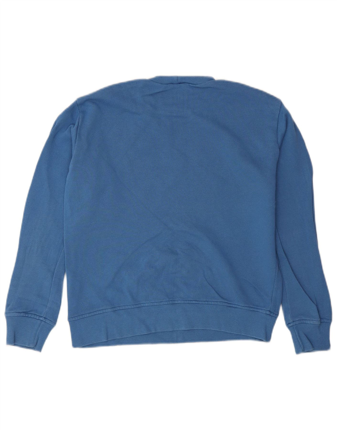Benetton Sudadera Estampada para Niños 8-9 Años Grande Azul Algodón