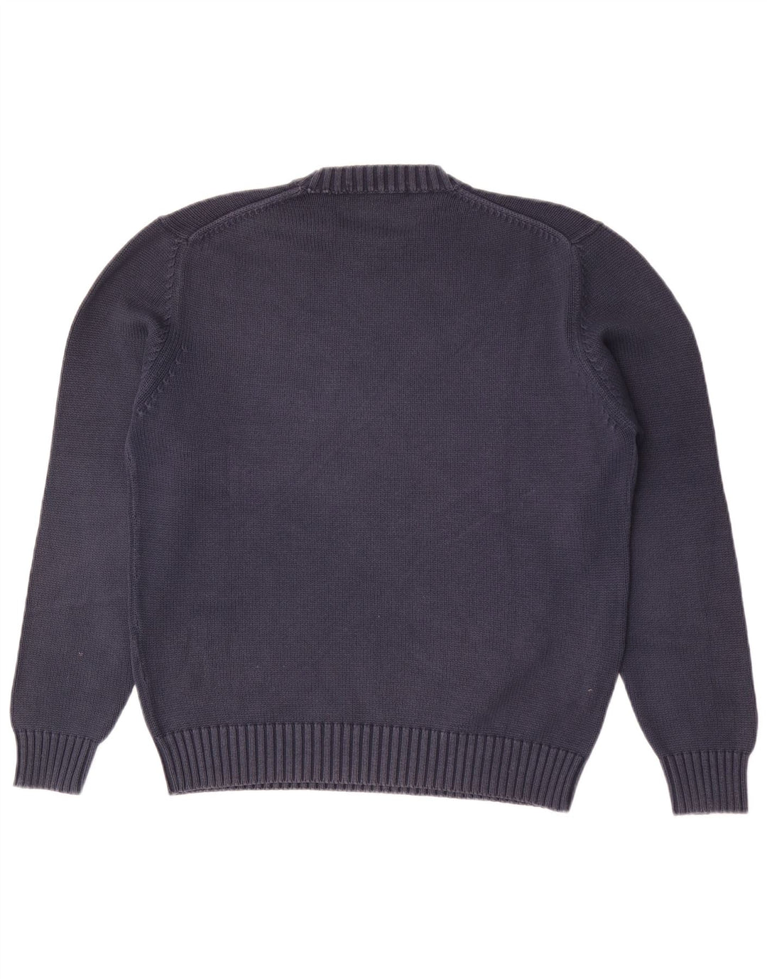 Zara Hombre Jersey Cuello Redondo Jersey Medio Azul Marino Algodón
