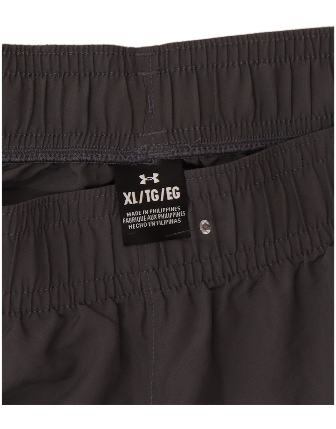 Under Armour Pantalones cortos deportivos regulares con gráfico para hombre XL Poliéster gris
