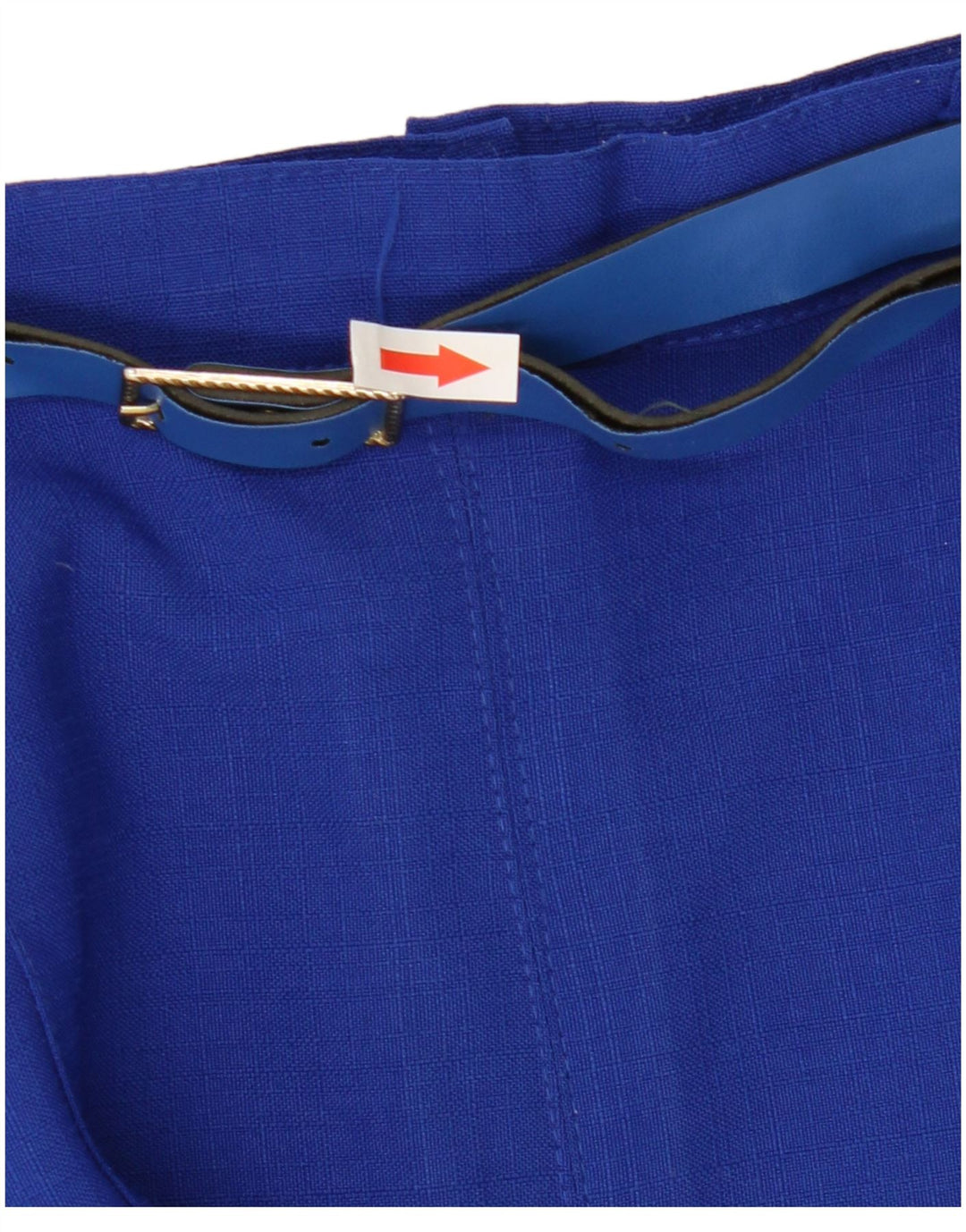 Falda plisada vintage para mujer Reino Unido 14 Medio W28 Poliéster azul
