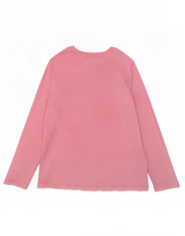 Marks & Spencer Top Mujer Manga Larga UK 40 XL Viscosa Rosa