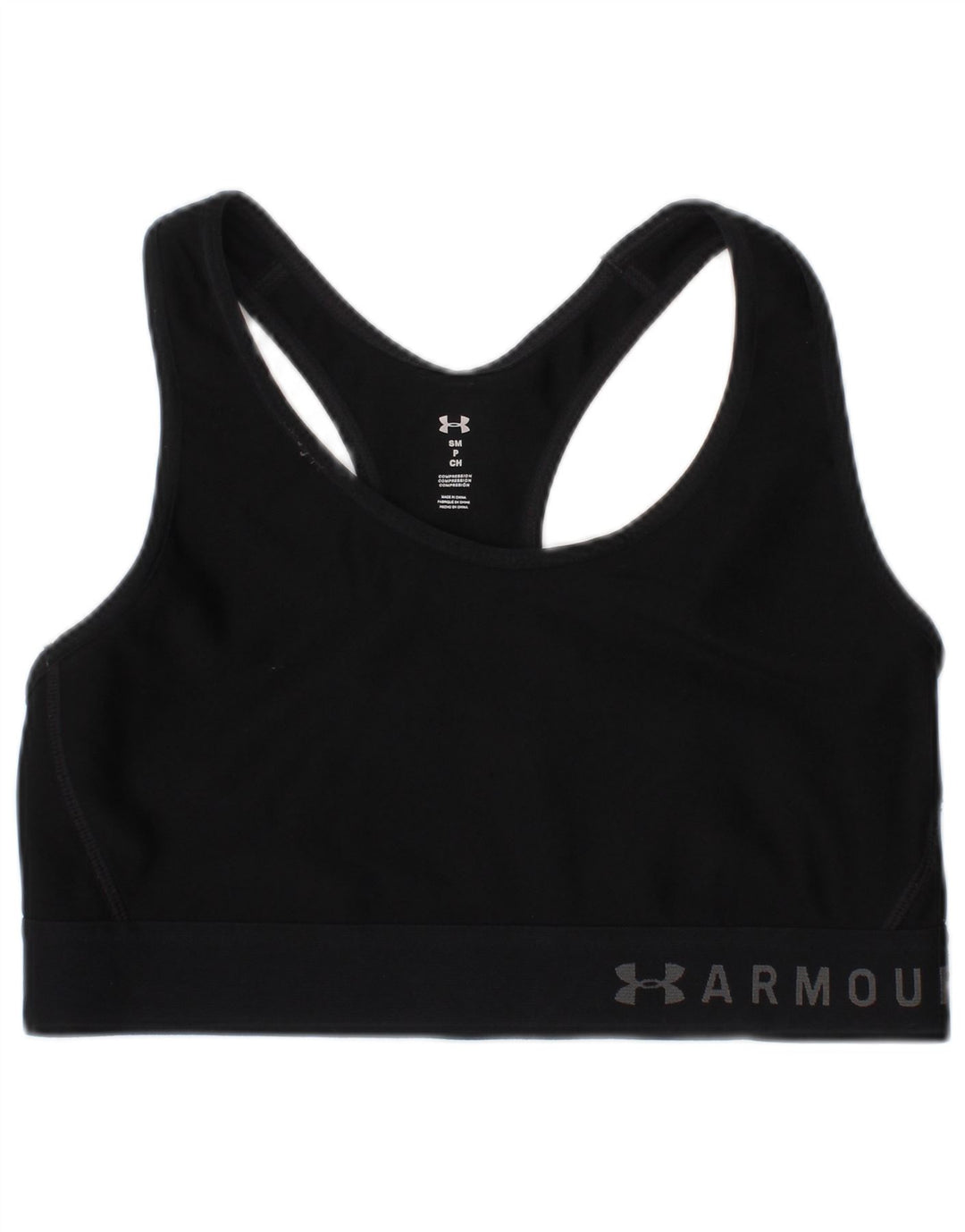 Under Armour Mujer Graphic Sport Bra Top Pequeño Negro Poliéster Deportes