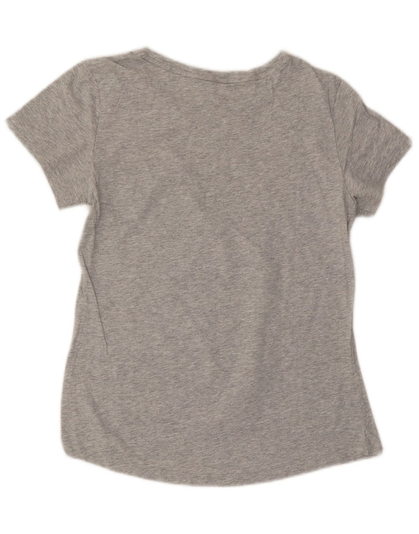 PUMA Camiseta gráfica para mujer Top UK 12 Medium Grey Moteado