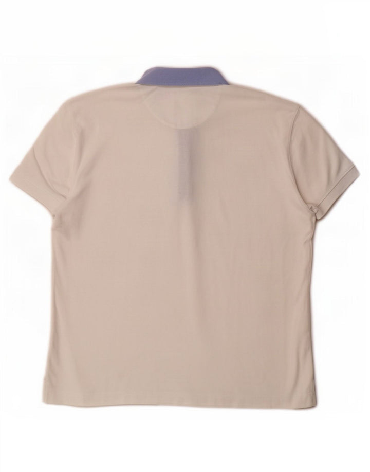 Polo Massimo Dutti Hombre Blanco Grande