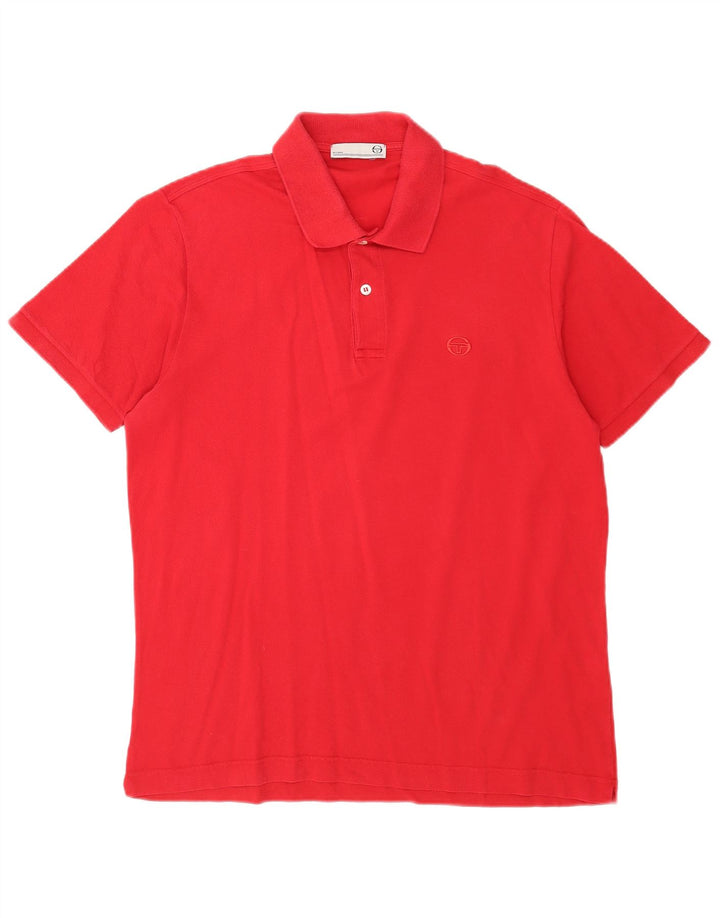 Sergio Tacchini Polo Hombre IT 50 Medium Rojo Algodón