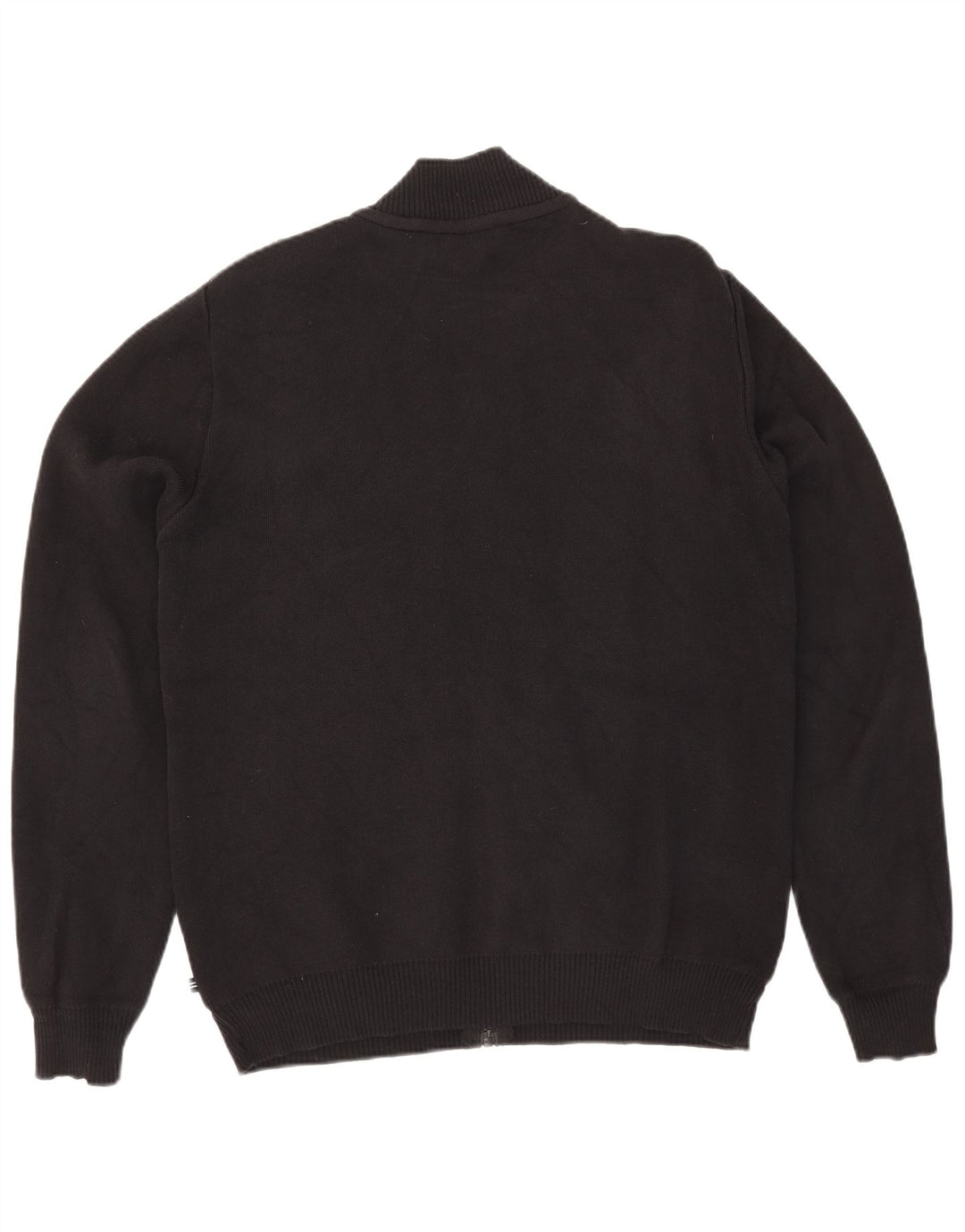 Nautica Cárdigan para hombre suéter grande de algodón negro