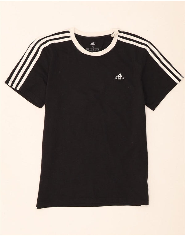 Adidas Camiseta Mujer Top UK 8/10 Small Negro Algodón