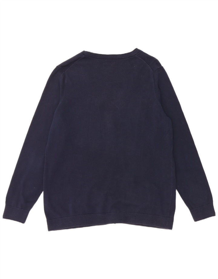 TOMMY HILFIGER Suéter Cárdigan para Mujer UK 40 XL Algodón Azul Marino