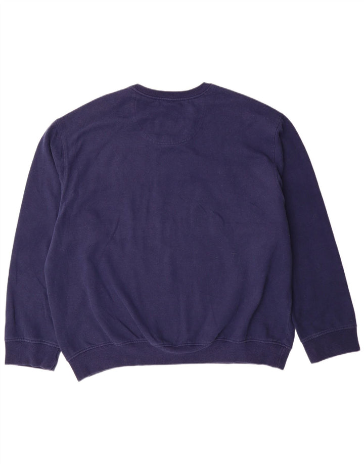 Izod Hombre Sudadera Jumper 2XL Azul Marino Rayas Algodón