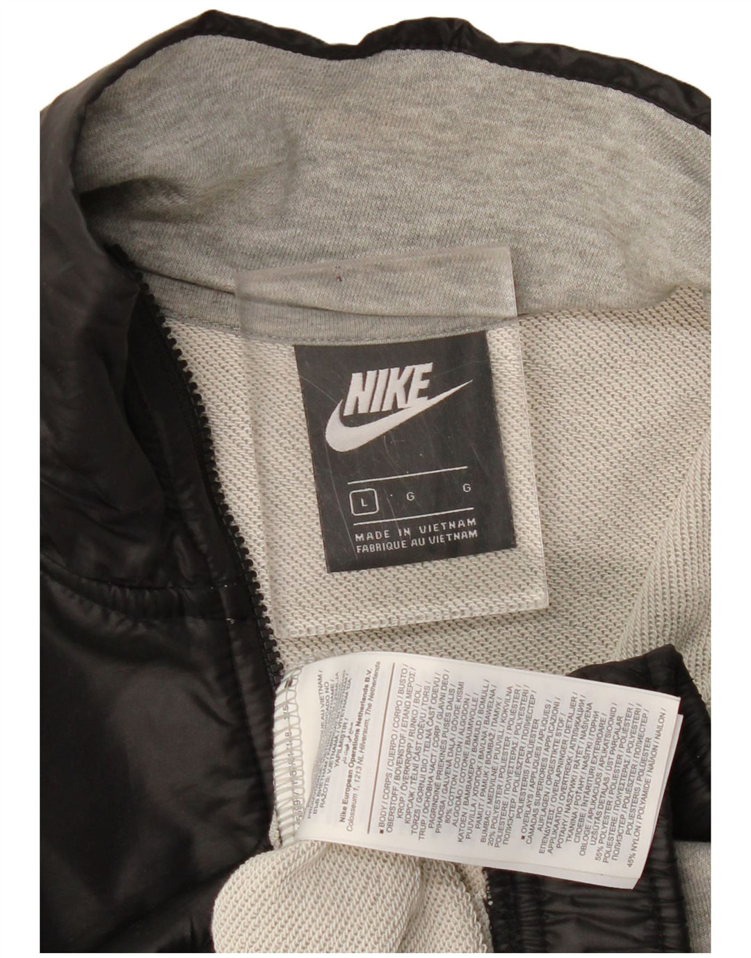 NIKE Sudadera corta extragrande para mujer, talla 40, color gris grande