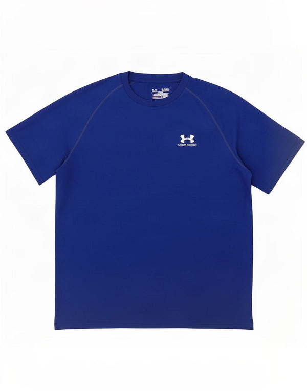 Under Armour Camiseta Heat Gear para hombre Top XL Poliéster azul