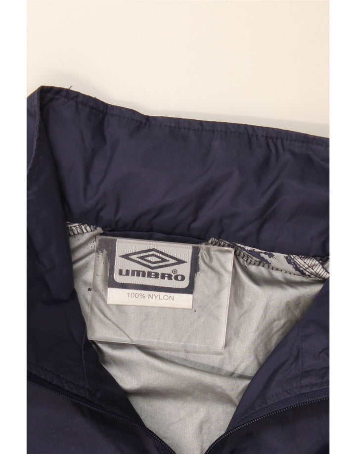 UMBRO Chaqueta impermeable para hombre UK 40 Large Nylon azul marino