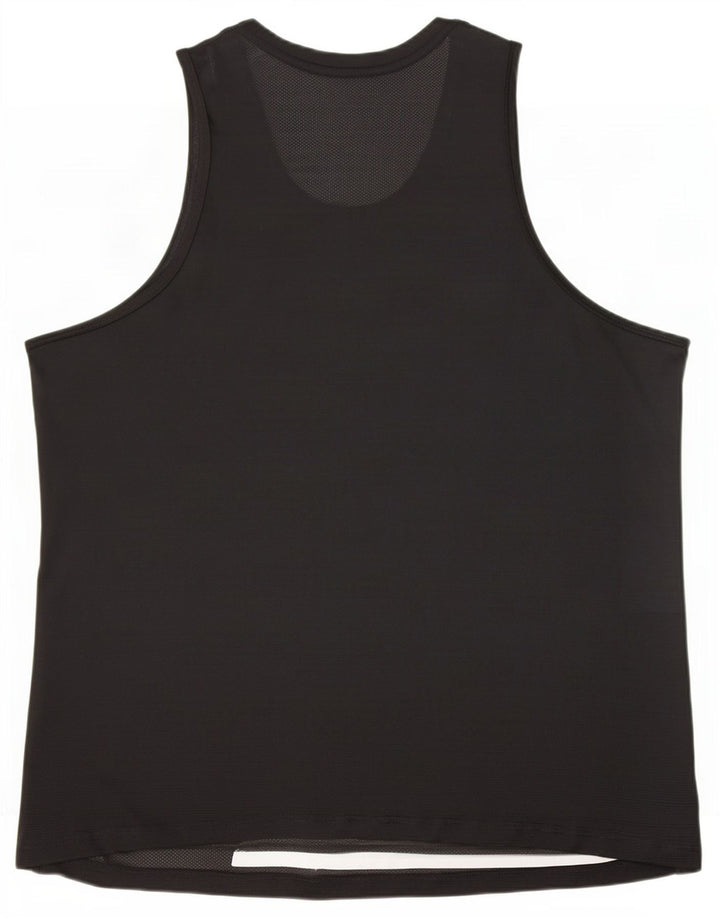 Nike Camiseta sin mangas Dri Fit para hombre XL Poliéster a rayas negras