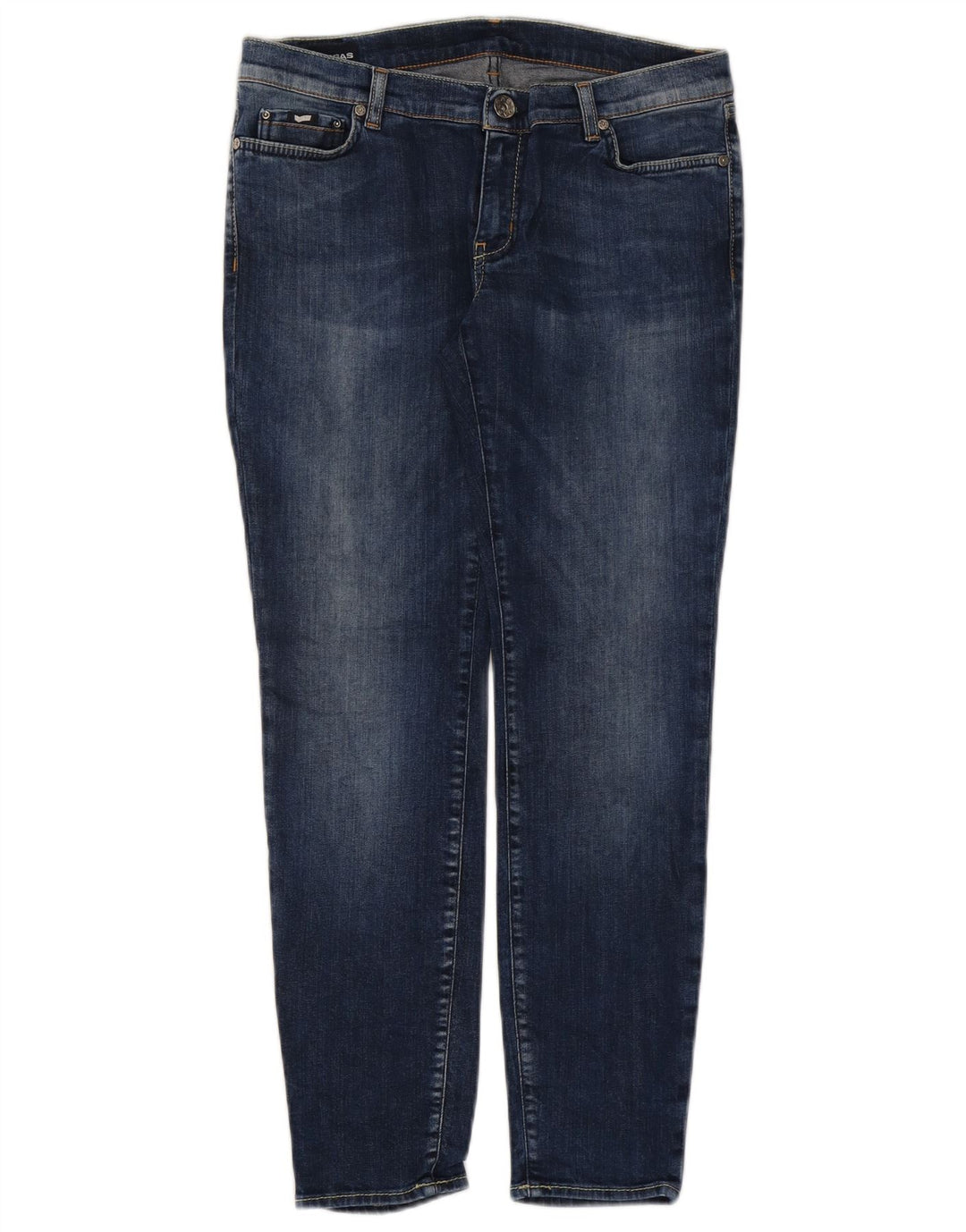 Vaqueros Slim Mujer Gas W31 L28 Algodón Azul