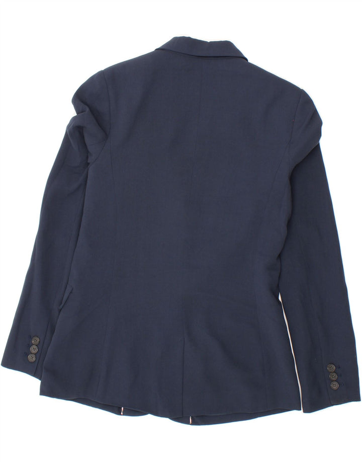 JACK WILLS Womens 2 Button Blazer Jacket UK 10 Small Navy Blue Polyester Vintage Jack Wills and Second-Hand Jack Wills from Messina Hembry 