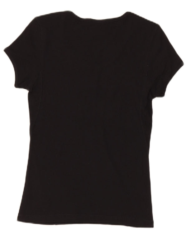 Champion Heritage Classics Camiseta para Mujer UK 12 Medium Black Cotton
