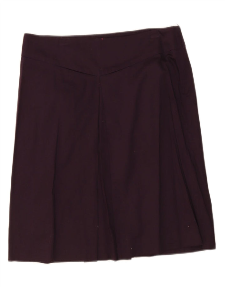 Zara Mujer Falda Midi Mediana W32 Morado