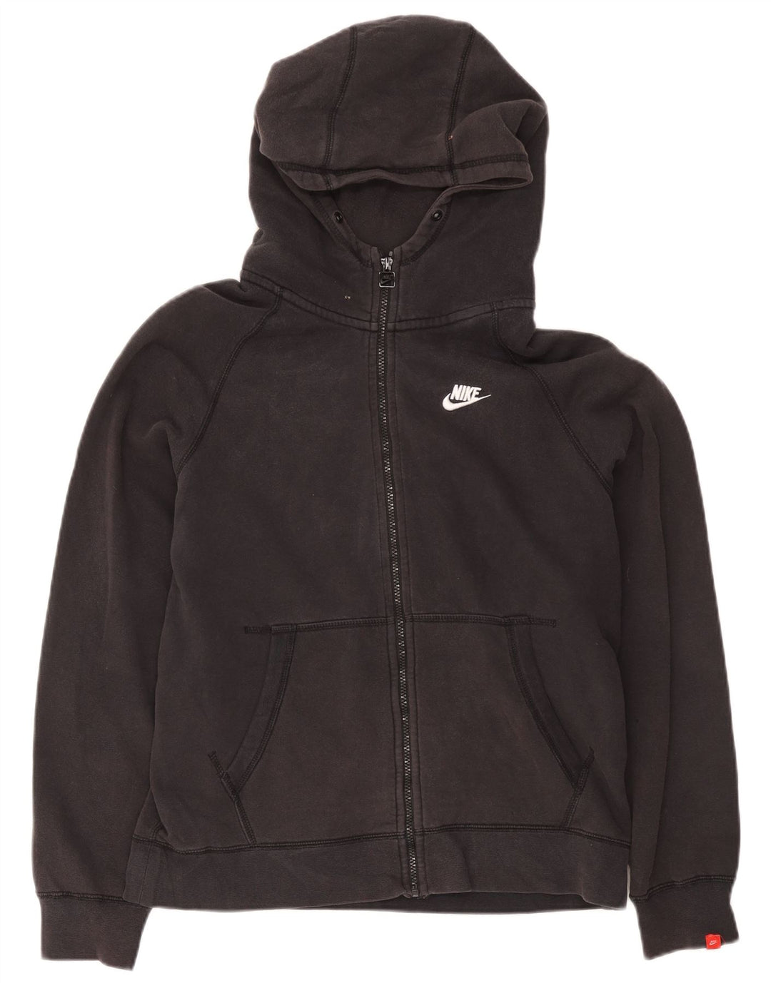 Nike - Sudadera con capucha y cremallera para hombre, talla grande, algodón negro