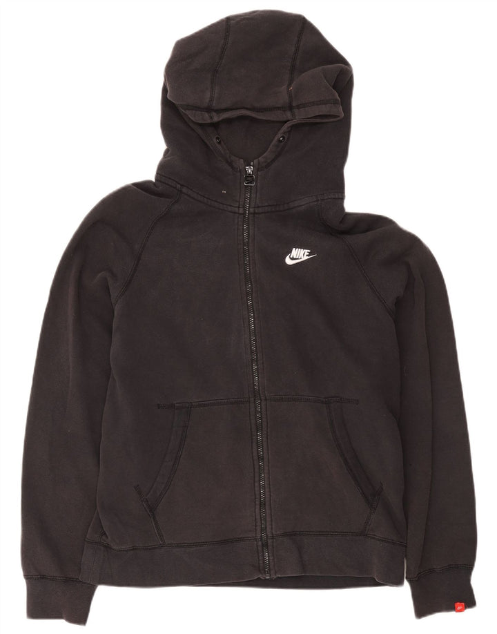 Nike - Sudadera con capucha y cremallera para hombre, talla grande, algodón negro