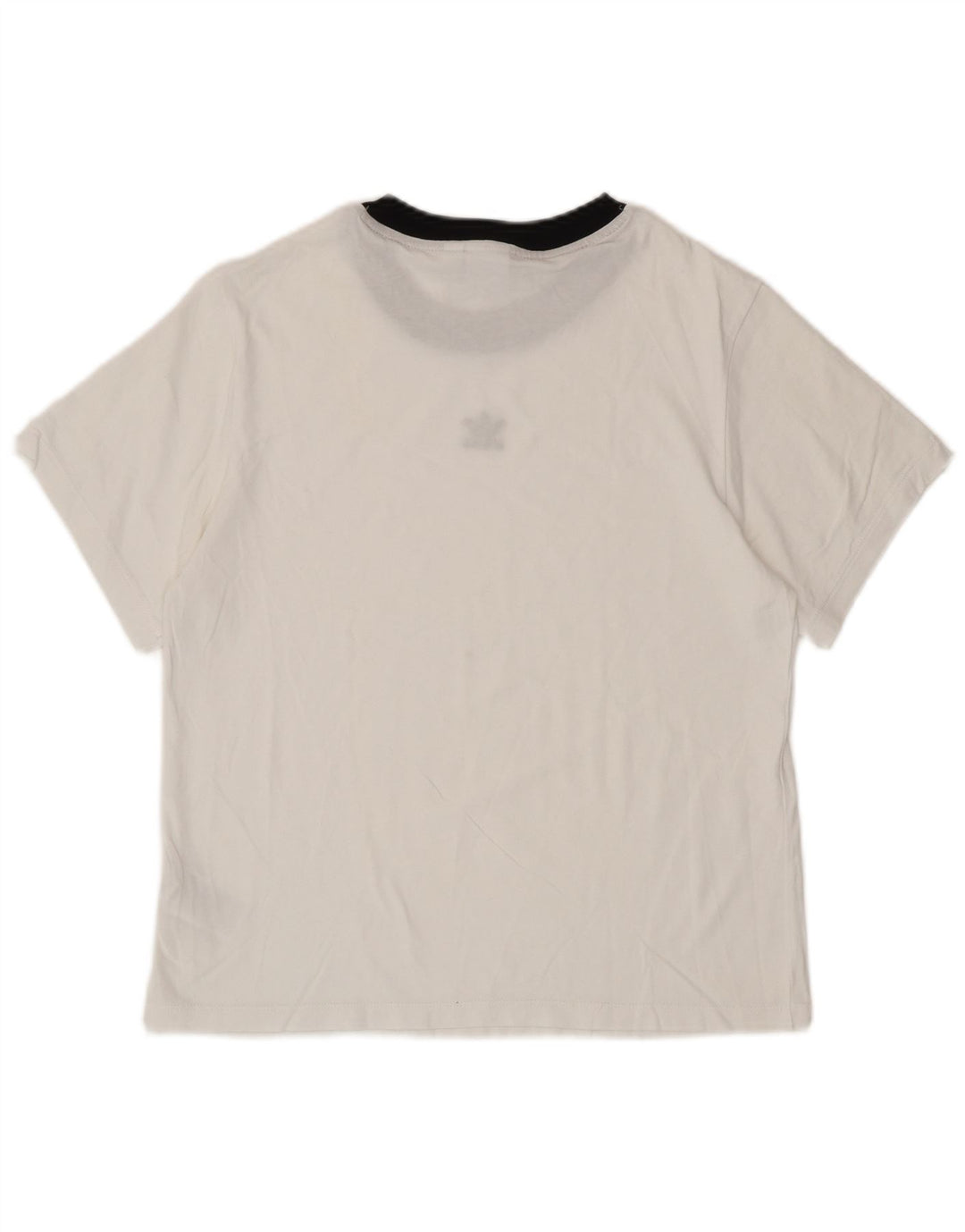 ADIDAS Camiseta extragrande para mujer UK 8 Small White Cotton