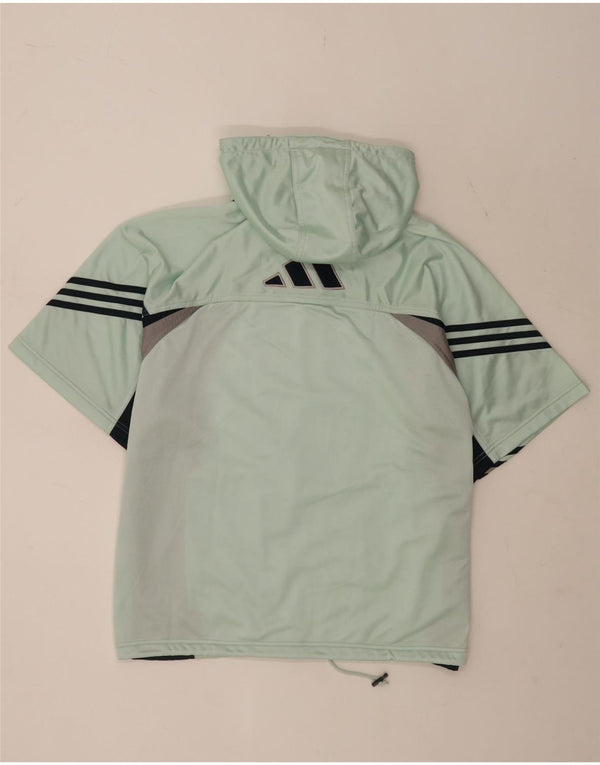 Adidas - Chaqueta de chándal con capucha para hombre, talla 40/42, color turquesa mediano