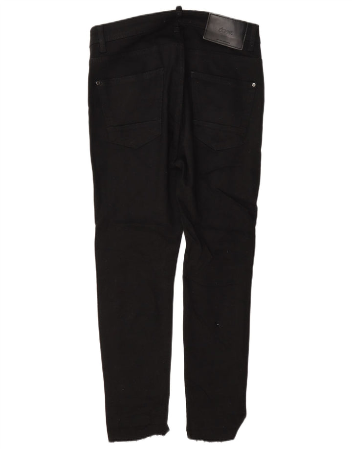 Zara Mens Slim Jeans EU 38 Small W30 L25 Algodón Negro