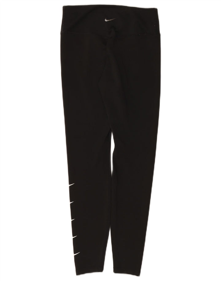 Nike Leggings Dri Fit Graphic para mujer UK 10 Pequeño Poliéster negro