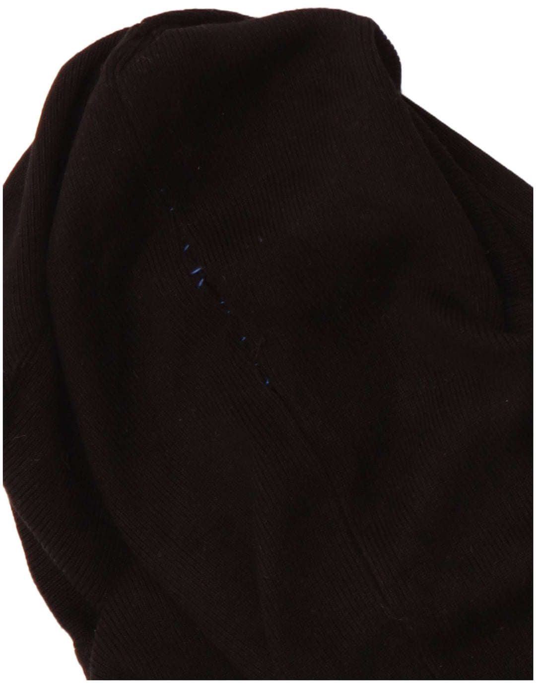 ZARA Jersey corto con cuello vuelto para mujer, talla 40, talla M, viscosa negra