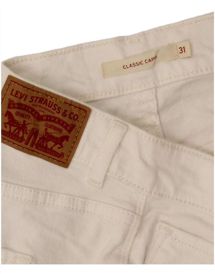 LEVI'S Vaqueros Capri Clásicos para Mujer W31 L21 Blanco