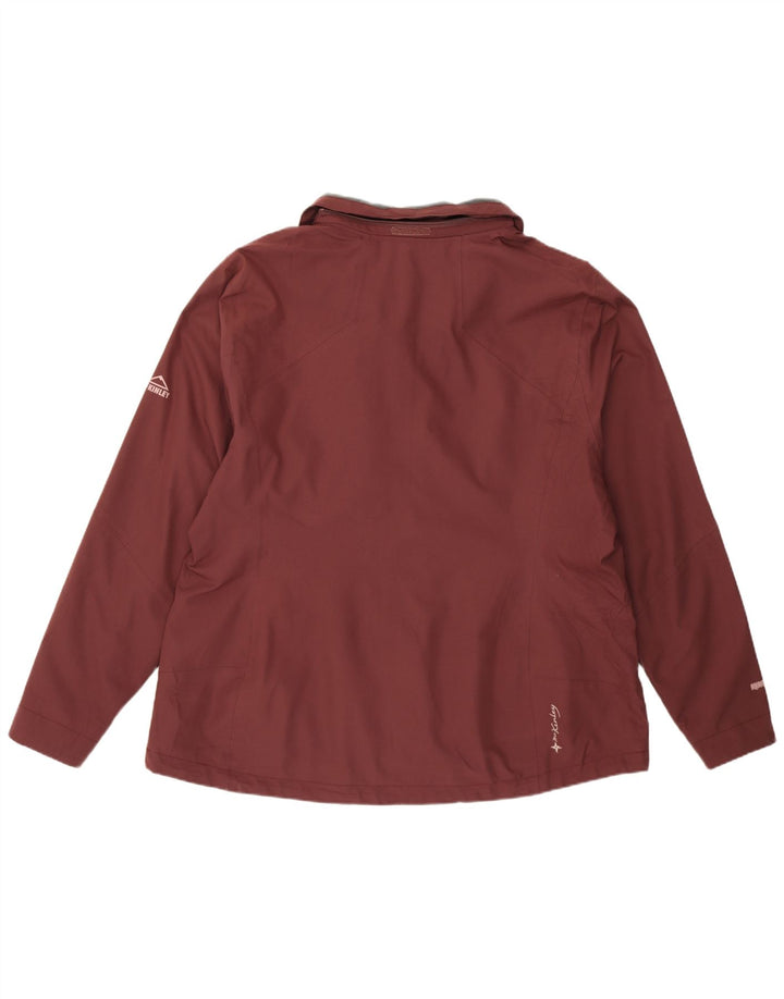 MC Kinley Chaqueta impermeable para mujer UK 22 3XL Poliéster burdeos