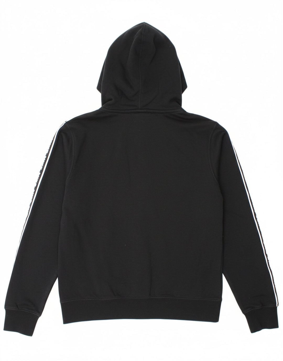 NIKE Mens Graphic Hoodie Jumper Small Black Cotton