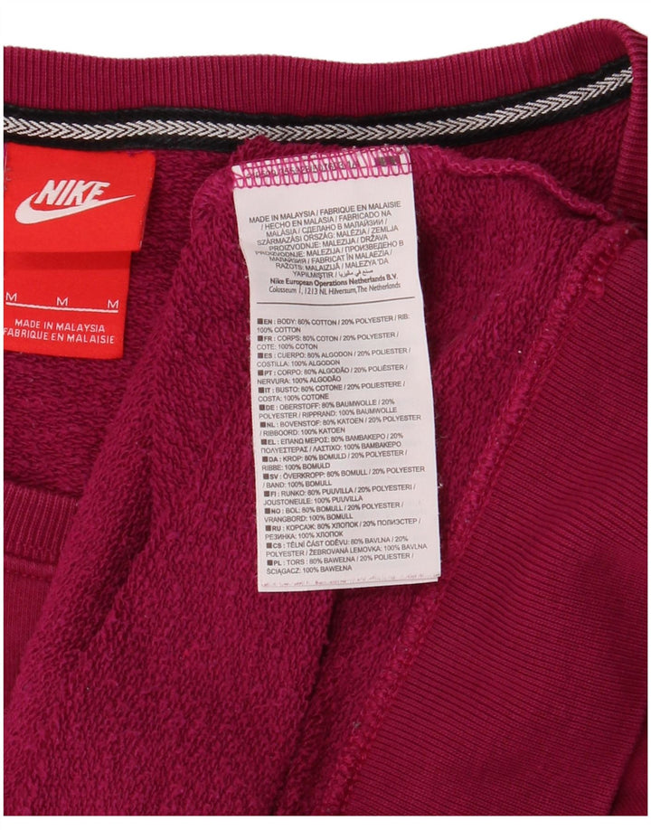 Nike - Sudadera gráfica para mujer, talla 40, algodón rosa mediano